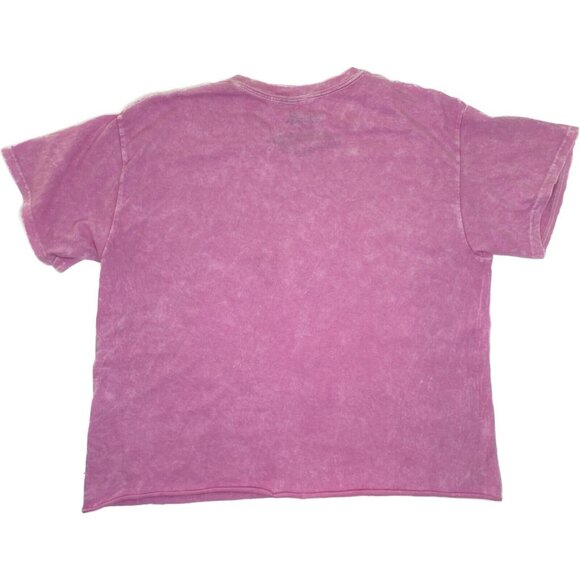 Mattel Barbie Malibu Pink T-Shirt Medium Palm Tree Graphic Y2K Style - Picture 3 of 5